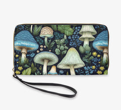 Mushroomcore Zippered Wallet - Mushroom Core - Cottage Core Purse (JPZWMUSH3)