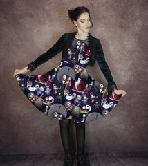 Nightmare B4 Christmas Dress - Fun Halloween Dress - Plus Size Friendly