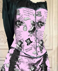 Pink Alice in Wonderland Victorian Corset Gown - Made to Measure