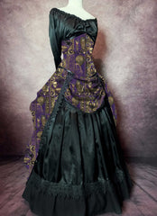 Purple Steampunk Gothic Victorian Bustle Ensemble