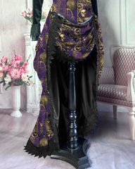 Purple Steampunk Gothic Victorian Bustle Ensemble