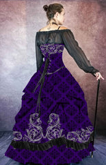 Baroque Scrolls Victorian Corset Gown - Made to Measure - Plus Size Friendly