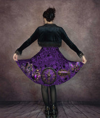 Purple Steampunk Fun Dress - Clockwork Purple Dress