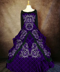 Baroque Scrolls Victorian Corset Gown - Made to Measure - Plus Size Friendly