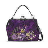 Alice in Wonderland Kisslock Purse – Vintage Style Purple Handbag