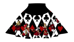 Alice in Wonderland Queen of Hearts Skater Skirt