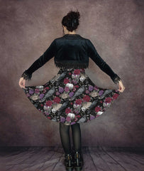 Ravens and Roses Gothic Dress - Plus Size Friendly Halloween dress