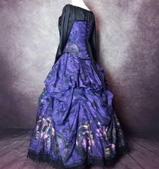 Purple Steampunk Clockwork Corset Gown - Made to Measure, Plus Size Friendly