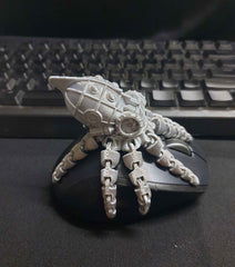 Steampunk Octopus - Fun Desk Ornament - Interactive Fidget Gadget - Steampunk Articulated Octopus