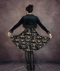 Steamcat Oscar Gold Eyes Party Dress - Thicker Fabric