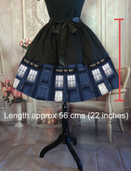 Doctor Who Tardis Party Skirt - Dr Who Cosplay - Plus Size Friendly.