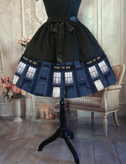 Doctor Who Tardis Party Skirt - Dr Who Cosplay - Plus Size Friendly.