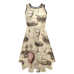 Steampunk Dress - The Aviator’s Dream – Steampunk Airships and Hot Air Balloon Dress