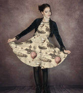 Steampunk Dress - The Aviator’s Dream – Steampunk Airships and Hot Air Balloon Dress