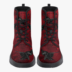 Gothic Red Raven Boots (JPRRAV1)