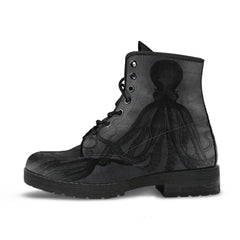 Cthullu Steampunk Lace Up Combat Boots (REG62a)