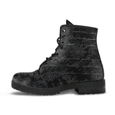 Gothic Writing Lace Up Combat Boots (REG47)