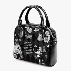 Mad Hatter Tea Party Purse - Alice in Wonderland Quote Bag (JPH1)