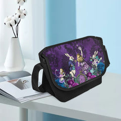Alice in Wonderland Purple Messenger Bag - Gothic Alice (JPMESSDA)