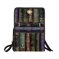 Vintage Library Books Satchel Shoulder Bag (ABOOKSS)