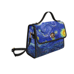 Van Gogh Starry Night Satchel Bag - Gift for Artist, Starry Night Shoulder Purse (ASATCHVG)