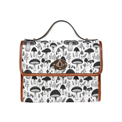 Mushroomcore Black and White Shoulder Satchel Bag (ASATCHM1)