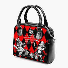Red Harlequin Alice in Wonderland Shoulder Purse (JPREDA)