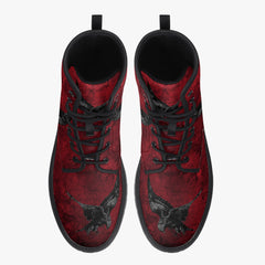 Gothic Red Raven Boots (JPRRAV1)