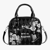 Mad Hatter Tea Party Purse - Alice in Wonderland Quote Bag (JPH1)