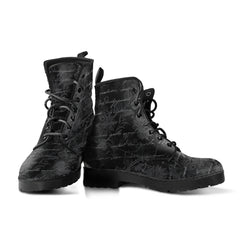 Gothic Writing Lace Up Combat Boots (REG47)