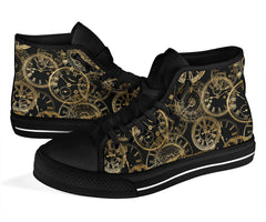 Steampunk Clocks Hi Top Sneakers (SNSTEAM41)