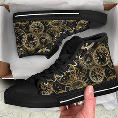 Steampunk Clocks Hi Top Sneakers (SNSTEAM41)