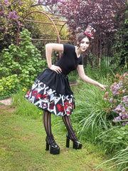 Alice in Wonderland Queen of Hearts Full Skirt - Alice Cosplay Costume