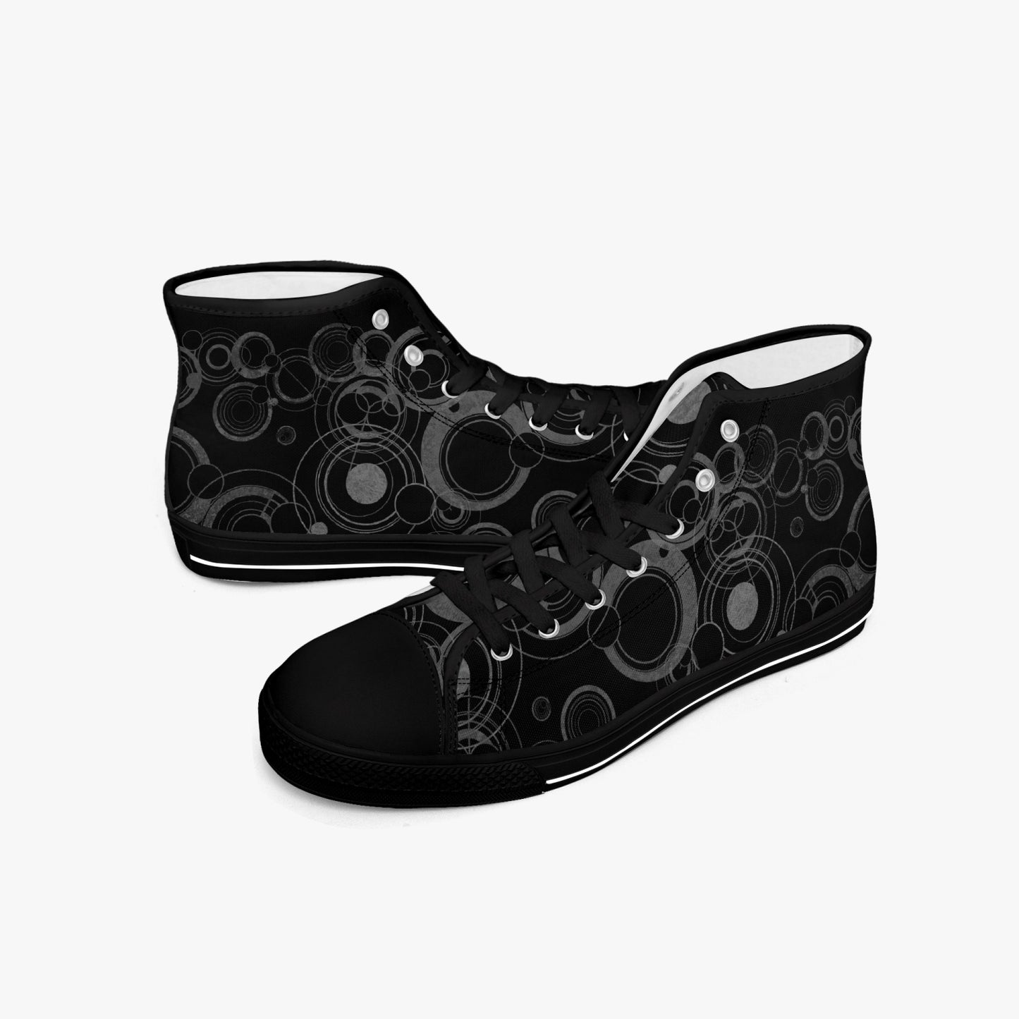 Doctor Who Gallifreyan Black Hi Top Sneakers (JPSN25)