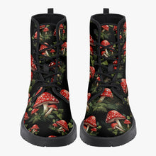 Load image into Gallery viewer, Mushroomcore Toadstool Combat Boots - Forestcore Boots (JPMUSH3)
