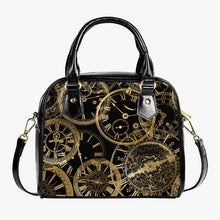 Load image into Gallery viewer, Golden Clocks Steampunk Shoulder Purse - Steampunk Handbag (JPGCBAG)
