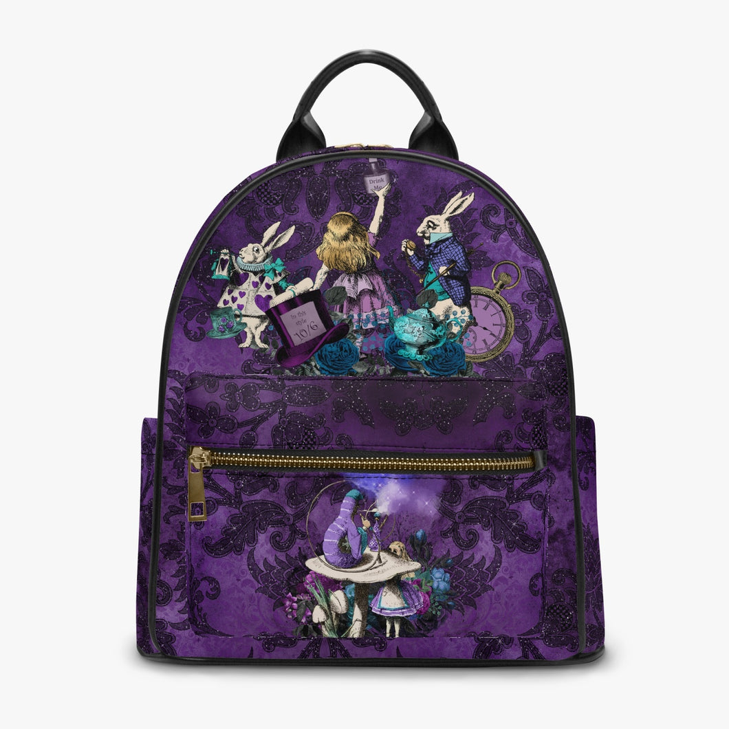 Alice in Wonderland Cute Purple Mini Backpack (JPDABP)