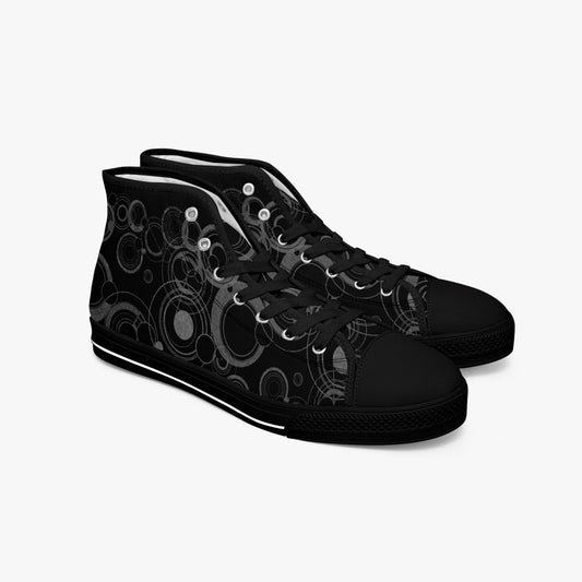 Doctor Who Gallifreyan Black Hi Top Sneakers (JPSN25)