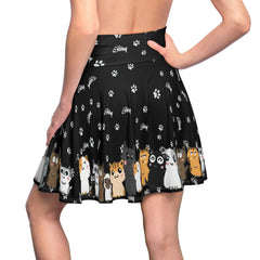 Cute Kitty Cats Skater Skirt - Cat lover Party Skirt