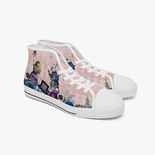 Load image into Gallery viewer, Alice in Wonderland high top womens sneakers  - The White Rabbit and Alice hi top sneakers (JPSN5)
