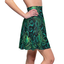 Load image into Gallery viewer, Cthulhu Victorian Horror - HP Lovecraft Inspired Skirt - Steampunk Sea Monster Skater Skirt
