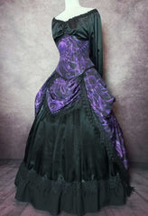 Cthulhu Lord of the Deep Corset Ensemble - Purple Gothic Victorian Costume