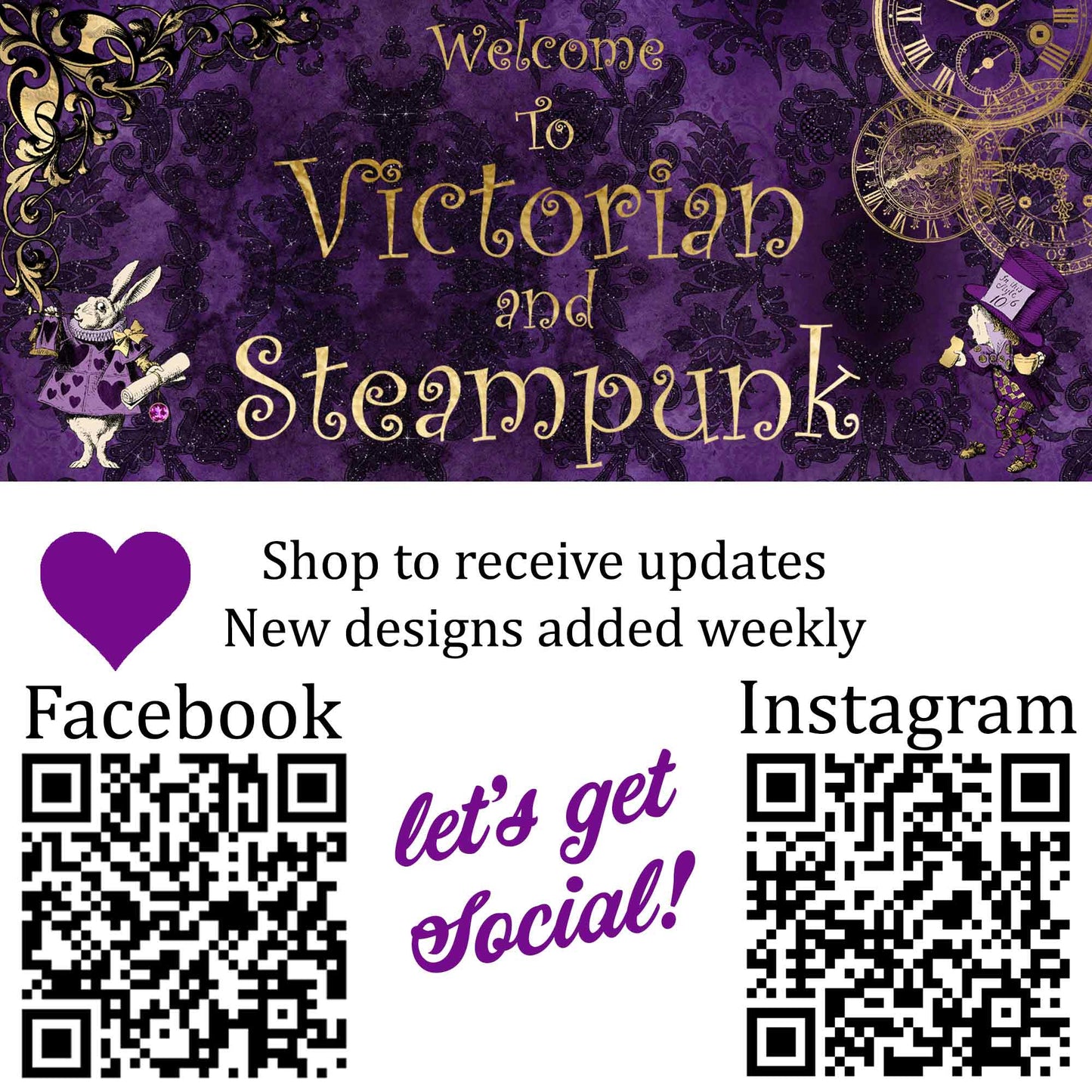 Silver Steampunk Purple Rose - (REGSSPR)