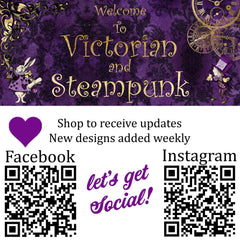 Alice in Wonderland Gothic Purple Handbag - Alice in Wonderland Bag - Through the Looking Glass Gift (JPHB94R)