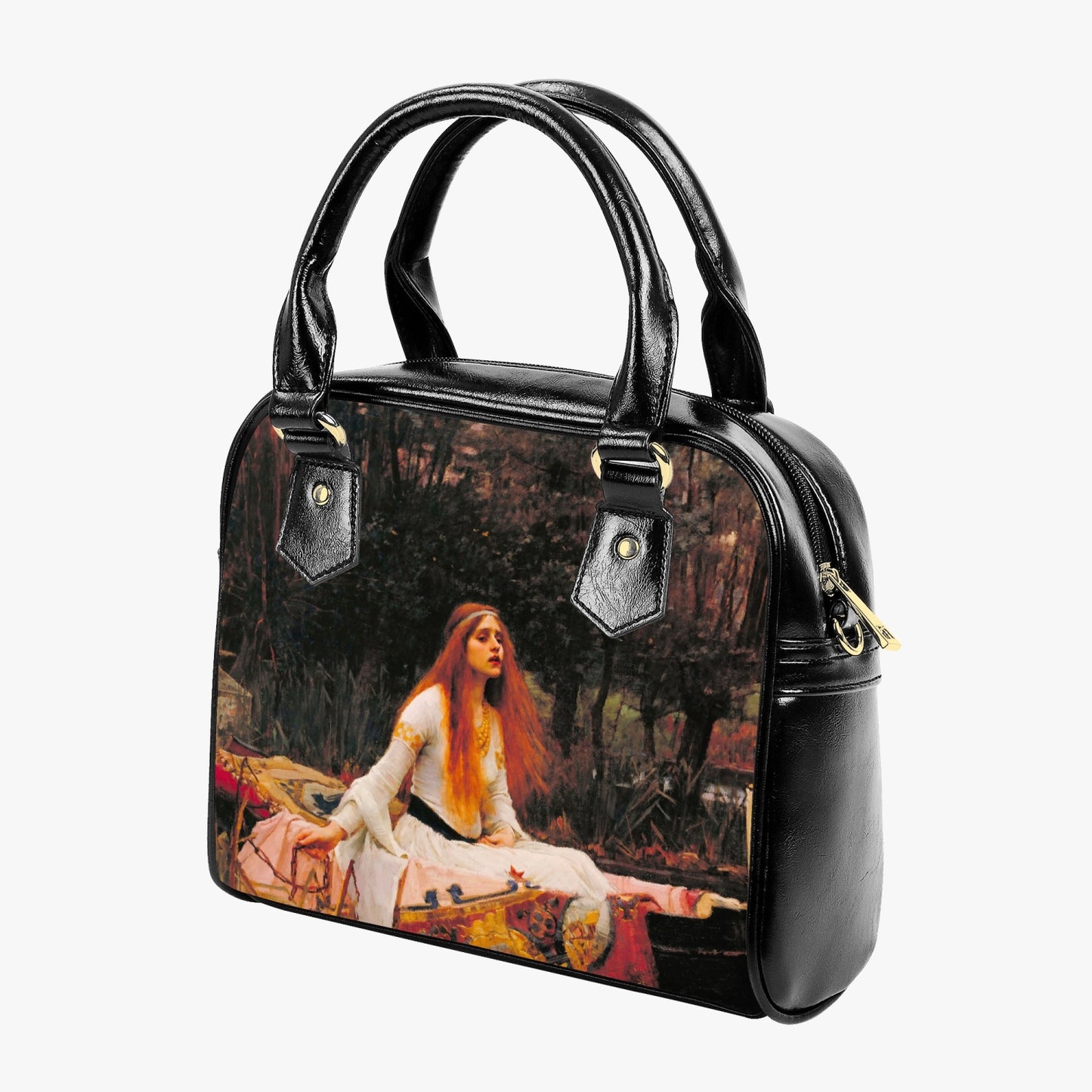 The Lady of Shalott - Handbag - Vegan Leather Pre Raphaelite Painting Art Bag (JPHB91)