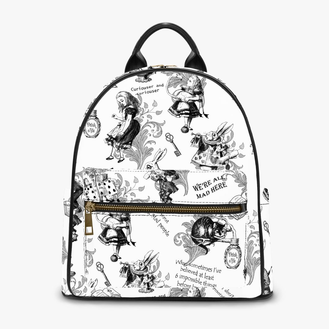 Alice in Wonderland Classic Quotes Small BackPack (JPBPQ)