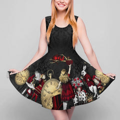 Alice in Wonderland - Red and Gold Dress (AAD83)