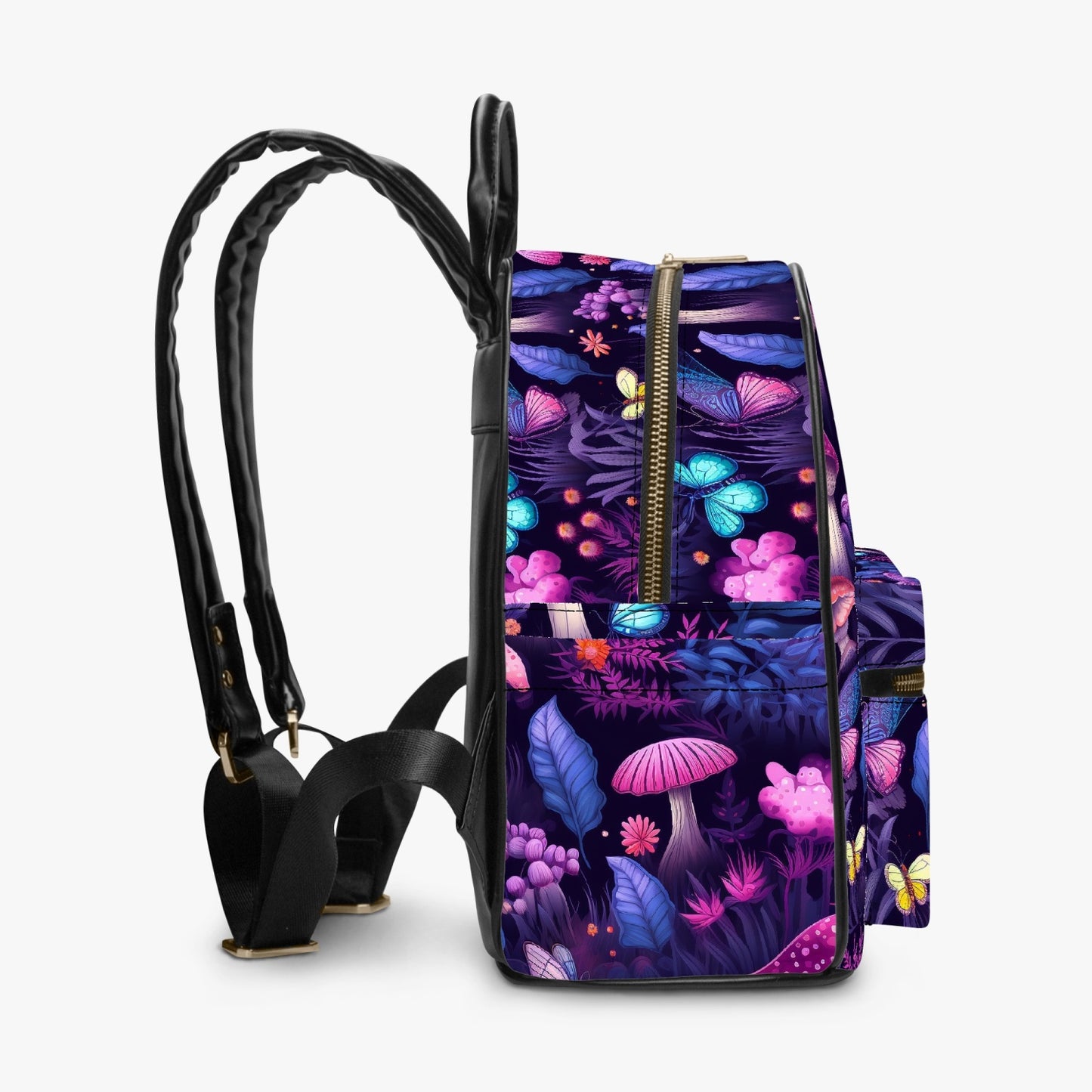 Mushroom Core Purple and Pink Forest Small Back Pack (JPBPPP2)