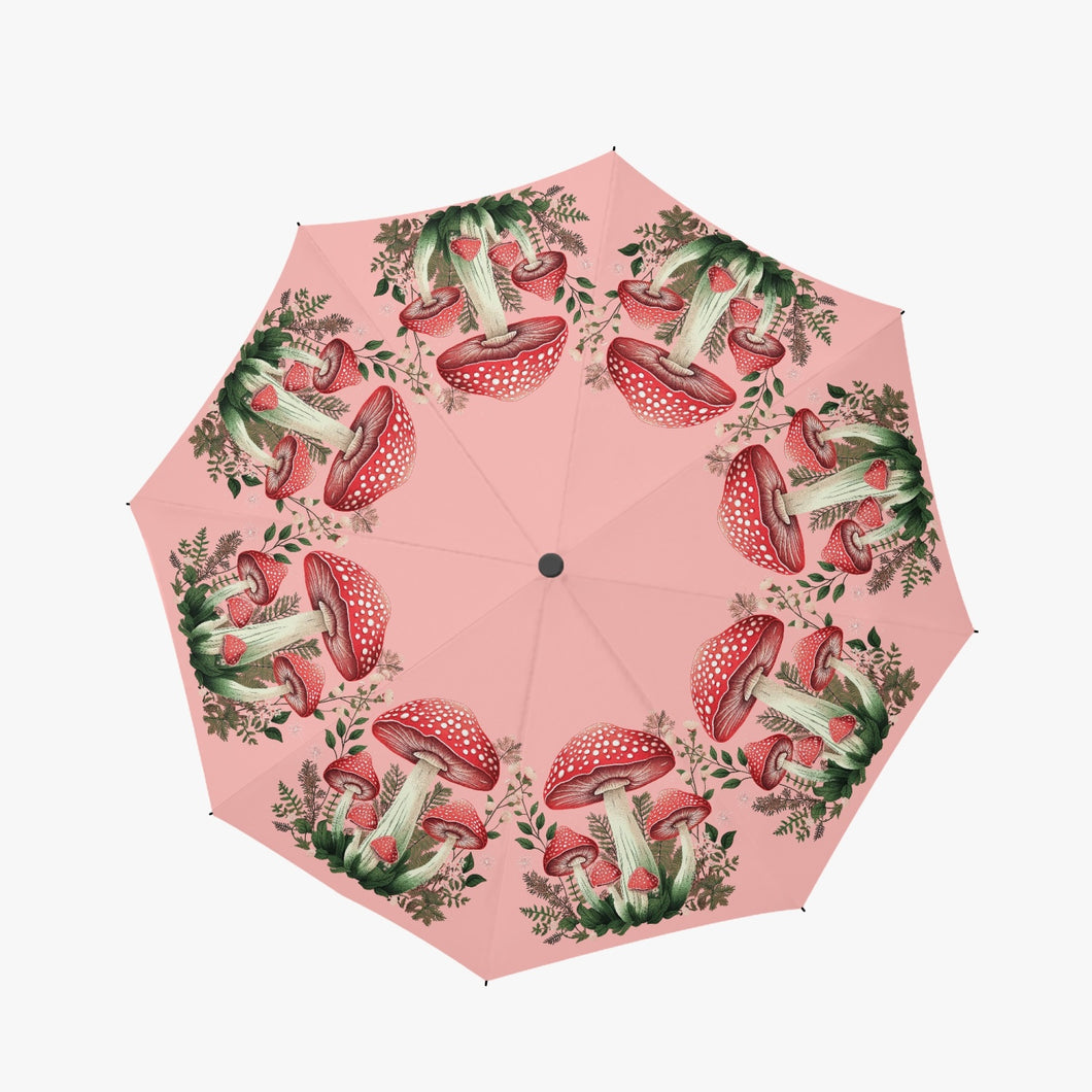 Mushroom Core Pink Automatic Umbrella (UMPINKMUSH)
