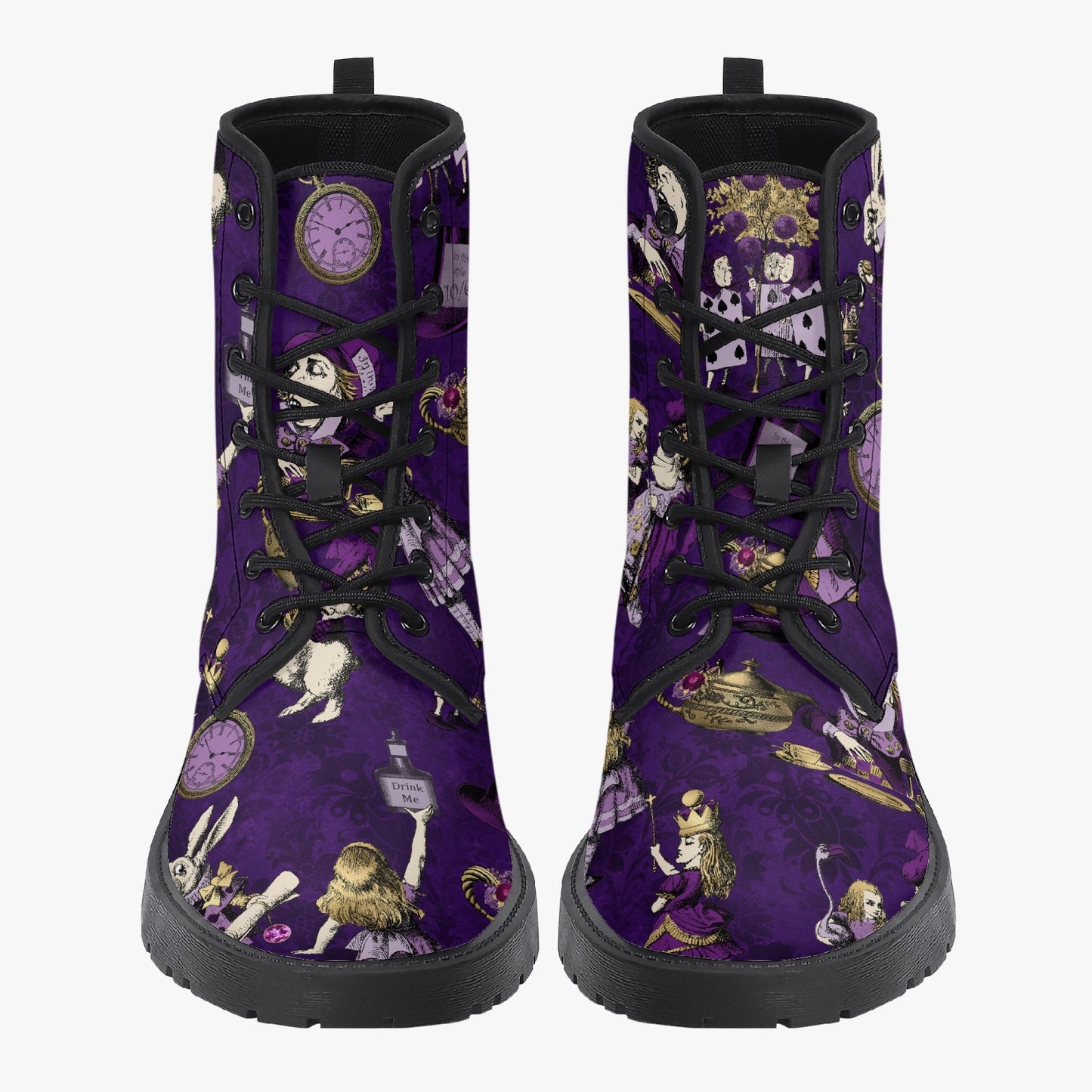 Alice in Wonderland Dark Purple Boots (JPPAP)